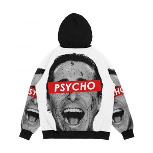 Alternative view of American Psycho Patrick Bateman Men's All-Over-Print Hoodie