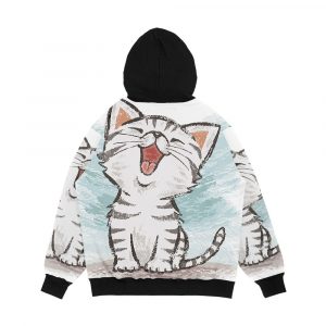Alternative view of American Shorthair Happy Men's All-Over-Print Hoodie