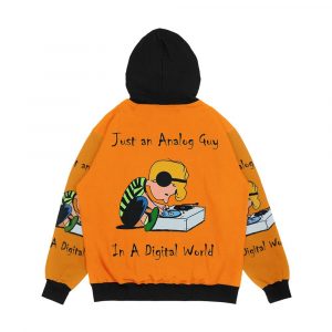 Alternative view of An Analog Guy In A Digital World Men's All-Over-Print Hoodie