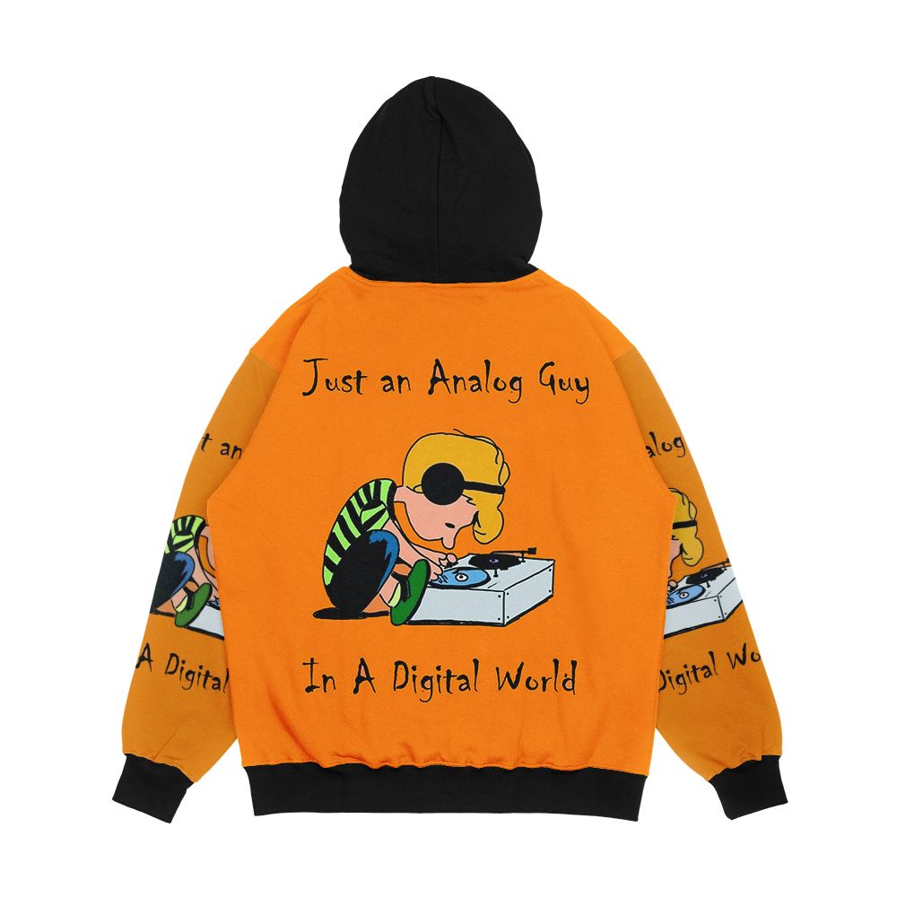 An Analog Guy In A Digital World Men's All-Over-Print Hoodie - Image 2