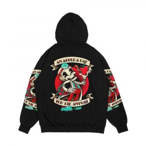 Alternative view of An Apple A Day You Die Anyway Men's All-Over-Print Hoodie