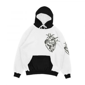 Anatomical Cycling Heart Men's All-Over-Print Hoodie