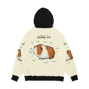 Alternative view of Anatomy Of A Guinea Pig Men's All-Over-Print Hoodie