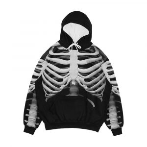 Anatomy White Bones Skeleton Men's All-Over-Print Hoodie