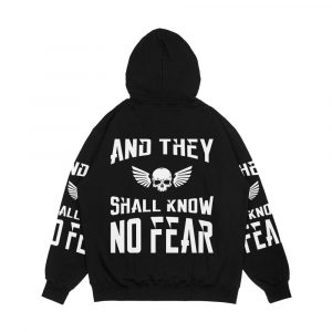 Alternative view of And They Shall Know No Fear 40K Marine Wargaming Tabletop Miniatures Gamer Men's All-Over-Print Hoodie