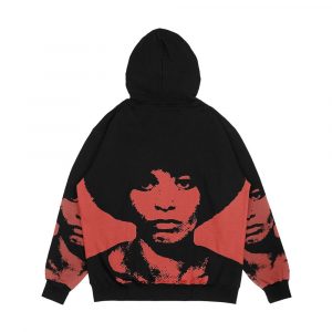 Alternative view of Angela Davis Men's All-Over-Print Hoodie