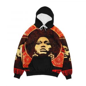 Angela Davis Poster 1971 Men's All-Over-Print Hoodie