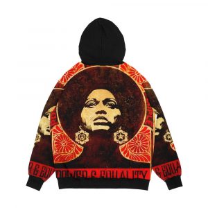 Alternative view of Angela Davis Poster 1971 Men's All-Over-Print Hoodie