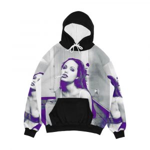 Angelina Jolie Circa 1994 Men's All-Over-Print Hoodie