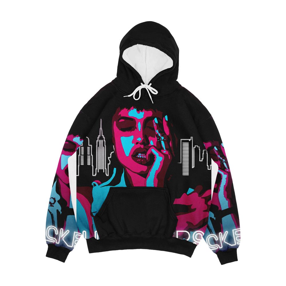 Angelina Jolie Hackers Men's All-Over-Print Hoodie
