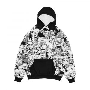 Angry Bakugou Katsuki Collage Men's All-Over-Print Hoodie
