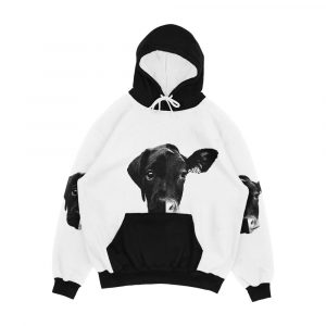 Animal Equality Black And White Men's All-Over-Print Hoodie