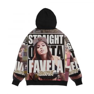 Alternative view of Anitta Straight Outta Favela Men's All-Over-Print Hoodie