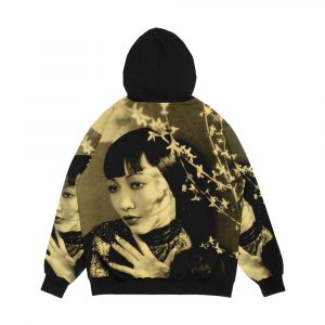 Alternative view of Anna May Wong In Gold Men's All-Over-Print Hoodie