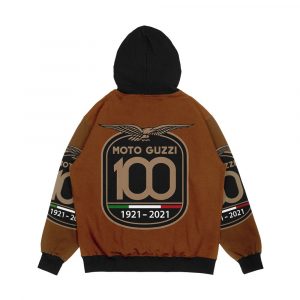 Alternative view of Anniversary 100Th Moto Guzzi Yeahh Men's All-Over-Print Hoodie