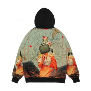 Alternative view of Antarctic Broadcast Men's All-Over-Print Hoodie