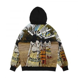 Alternative view of Apache Gaan Dancers Men's All-Over-Print Hoodie