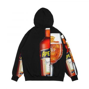 Alternative view of Aperol Spritz Men's All-Over-Print Hoodie