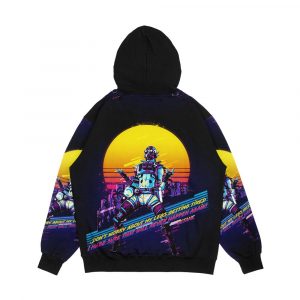 Alternative view of Apex Legends Octane 80S Retro Men's All-Over-Print Hoodie