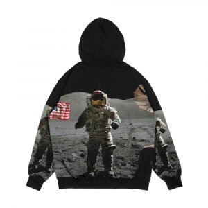 Alternative view of Apollo 17 Cernan Lunar Rover Men's All-Over-Print Hoodie