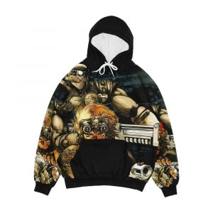 Appleseed 80's Anime Cyberpunk Military Action Men's All-Over-Print Hoodie