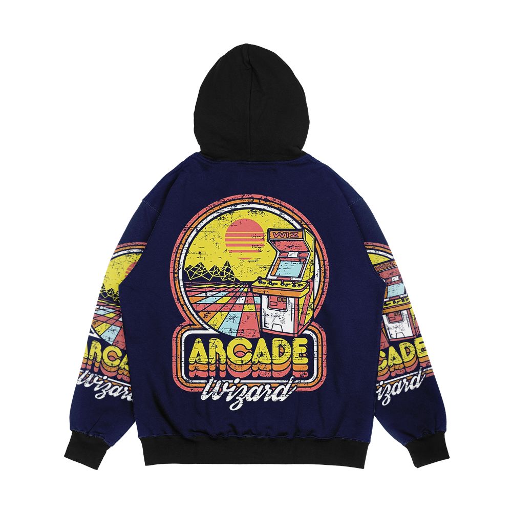 Arcade Wizard Men's All-Over-Print Hoodie - Image 2