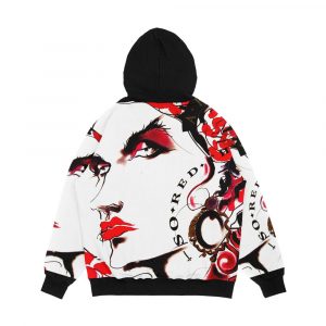 Alternative view of Arcadia So Red The Rose Men's All-Over-Print Hoodie