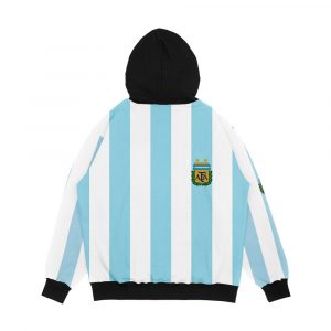 Alternative view of Argentinian Football Shirt With Coat Of Arms Men's All-Over-Print Hoodie