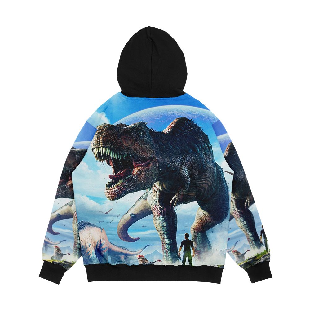 Ark Survival Evolved T Rex Sky Men's All-Over-Print Hoodie - Image 2
