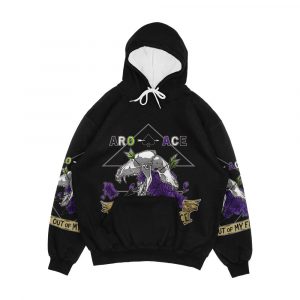 Aro Ace Get Out Of My Face Men's All-Over-Print Hoodie