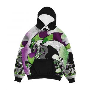 Aro Ace Pride Dragon Men's All-Over-Print Hoodie