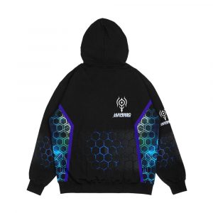 Alternative view of Arpeggio Of Blue Steel Men's All-Over-Print Hoodie