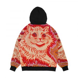 Alternative view of Artwork By Louis Wain Men's All-Over-Print Hoodie