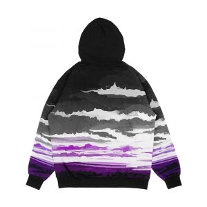 Alternative view of Asexual Art Flag Men's All-Over-Print Hoodie