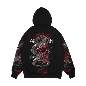 Alternative view of Asian Dragon Men's All-Over-Print Hoodie