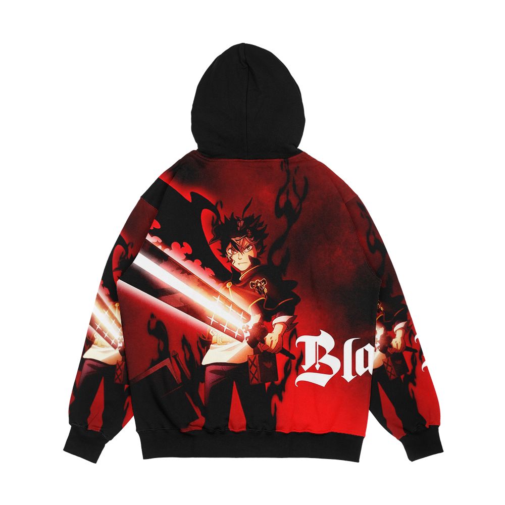 Asta Black Clover Men's All-Over-Print Hoodie - Image 2