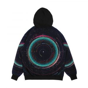 Alternative view of Asteroid Map Of The Solar System Men's All-Over-Print Hoodie