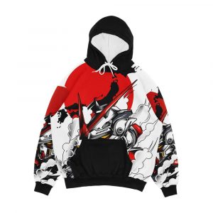 Astray Red Frame Bust F 12 Men's All-Over-Print Hoodie