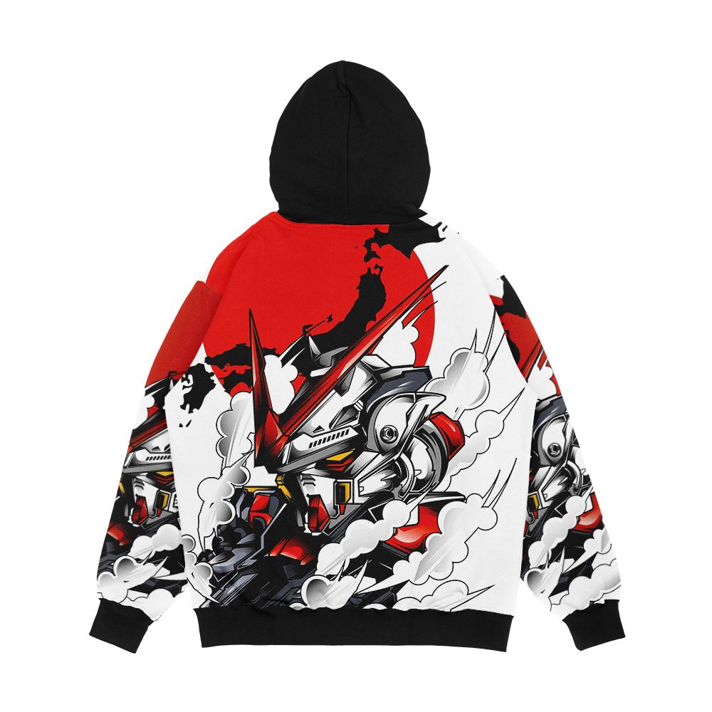 Astray Red Frame Bust F 12 Men's All-Over-Print Hoodie - Image 2