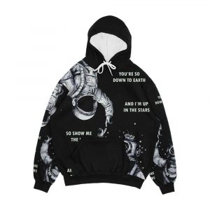Astronaut And Diver I'm Up In The Stars Men's All-Over-Print Hoodie