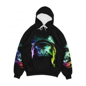 Astronaut Cat V Ii Men's All-Over-Print Hoodie