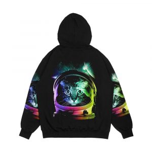 Alternative view of Astronaut Cat V Ii Men's All-Over-Print Hoodie