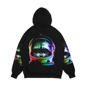Alternative view of Astronaut Raccoon Men's All-Over-Print Hoodie