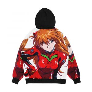 Alternative view of Asuka Neon Genesis Evangelion Poster Case More Men's All-Over-Print Hoodie