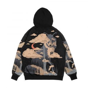 Alternative view of At The Foot Of Fox Mountain Men's All-Over-Print Hoodie