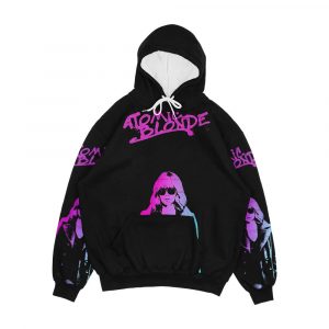 Atomic Blonde Texted Men's All-Over-Print Hoodie