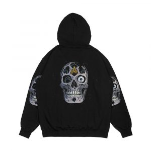 Alternative view of Atreyu In Our Wake Skull Album Cover Design Men's All-Over-Print Hoodie
