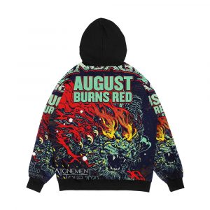 Alternative view of August Tour Light Burns Torch Red 2020 Berantakin Men's All-Over-Print Hoodie