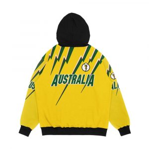 Alternative view of Australia World Series Cricket Mid 90S Style Retro Replica Kit Men's All-Over-Print Hoodie