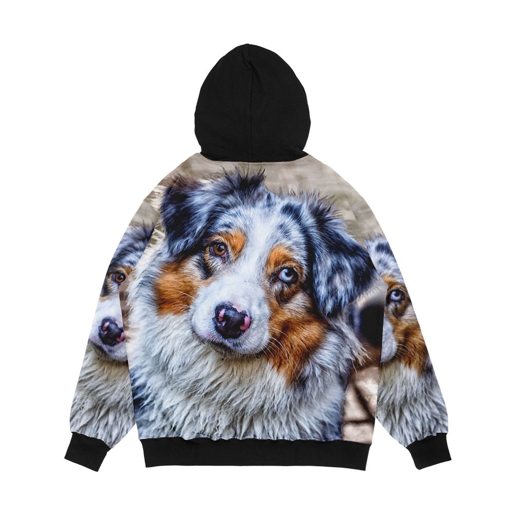 Australian Shepherd Men's All-Over-Print Hoodie - Image 2